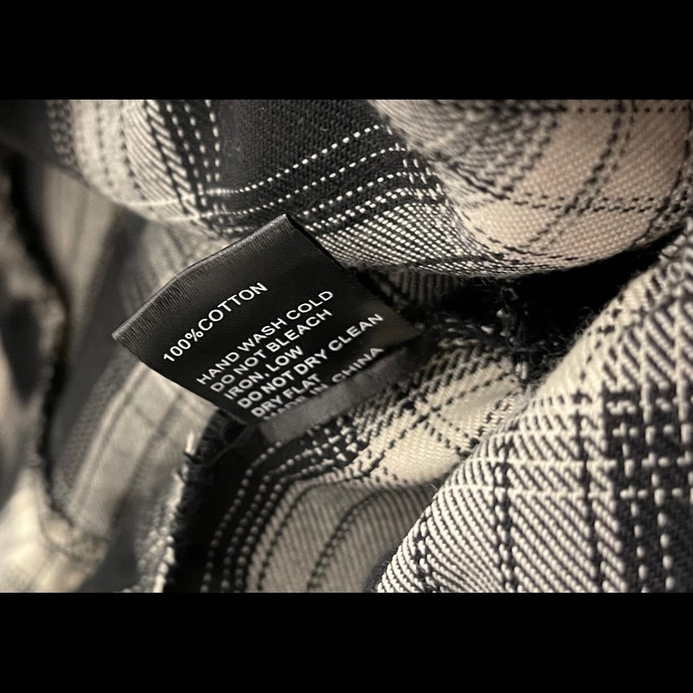 POL Plaid  top with Back lace-up detail - Picture 5 of 5